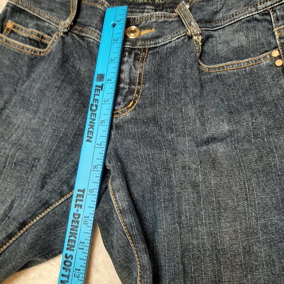 Michael Kors Woman's Blue Zipper Pockets Boot Cut Jeans Size: 4 - Picture 6 of 12